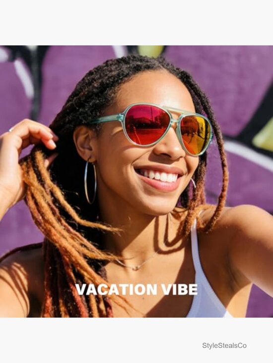 Polarized Aviator Sunglasses Sporty Style Running Tangle Free Frame Vintage main image 7
